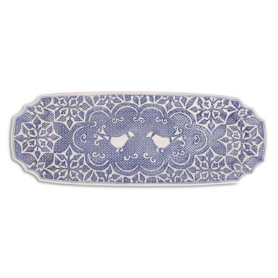 Uccello Blu Long Oval Platter
