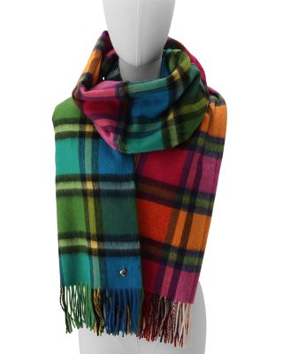 Plaid Mix Yarn Dye Wool Scarf