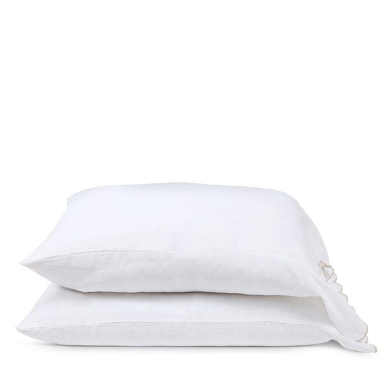 Pom Pom At Home Kelly Standard Pillowcase Set In White