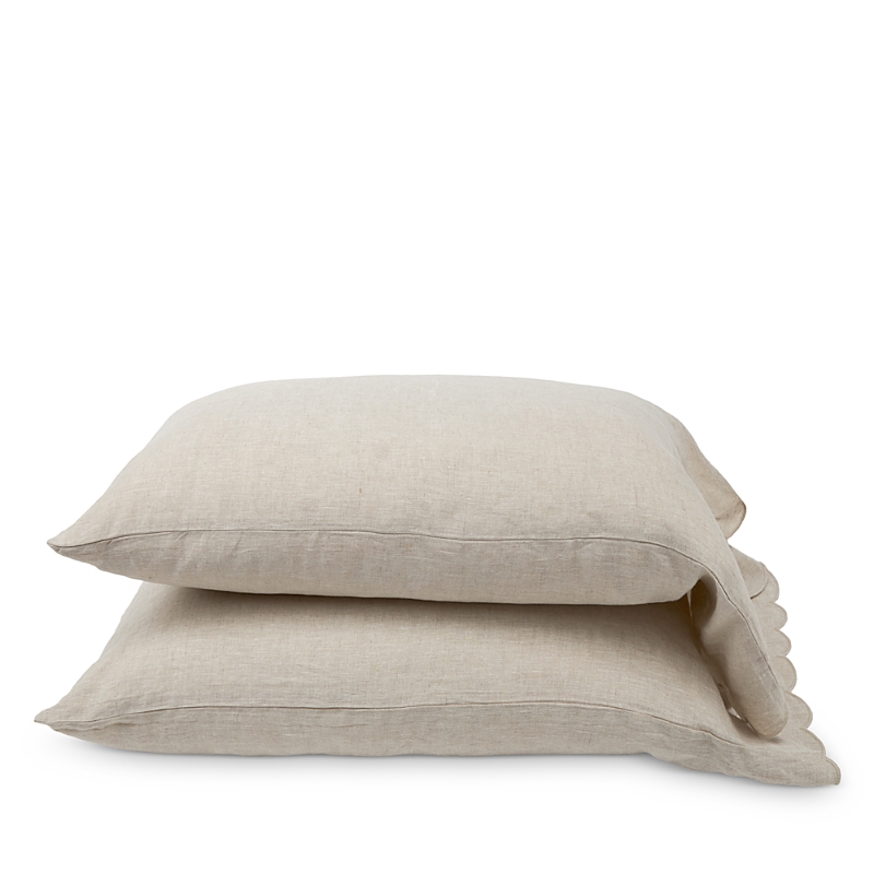 Pom Pom At Home Kelly Standard Pillowcase Set In Flax/flax