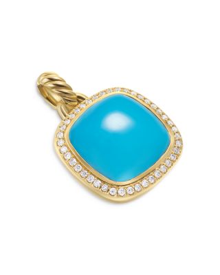 David Yurman - Albion&reg; Pendant in 18K Yellow Gold with Gemstones and Diamonds, 15mm