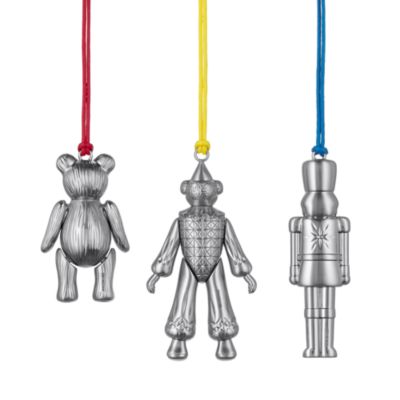 Christmas Clown, Teddy, and Nutcracker Toy Ornaments