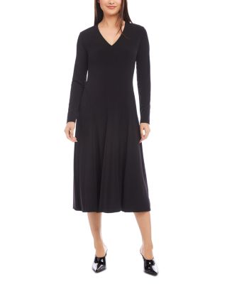 Karen Kane - Kate V Neck Midi Dress