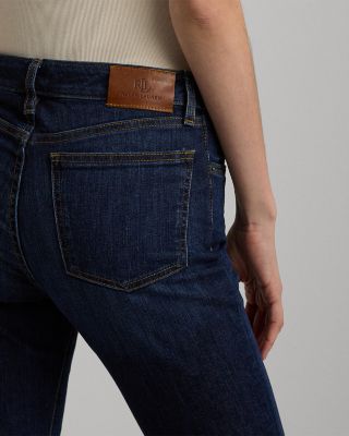 Mid Rise Straight Leg Jeans in Deep Royal