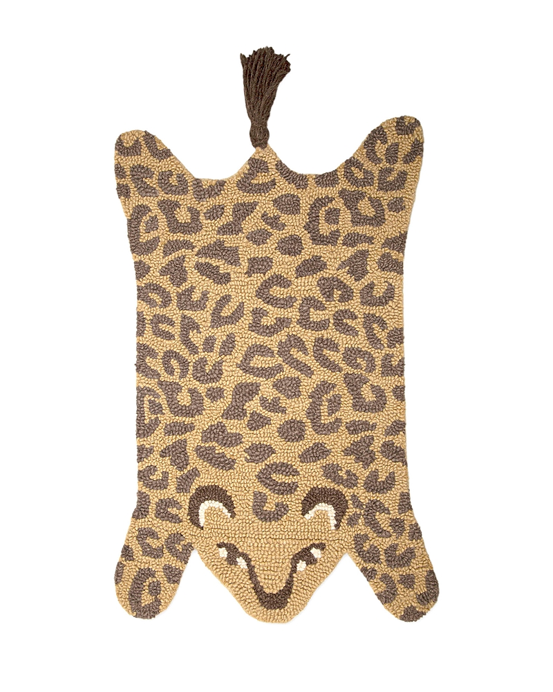 Crane Baby Leopard Shape Rug - Ages 0-36 Months In Brown