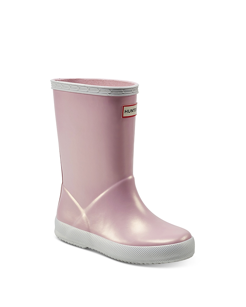 Hunter Unisex Original First Nebula Rain Boots - Toddler, Little Kid In Light Pink