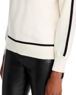 Mock Neck Contrast Sweater