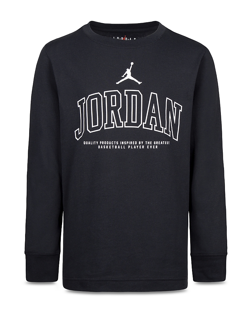 Jordan Boys' Long Sleeved Graphic Tee - Big Kid In Black