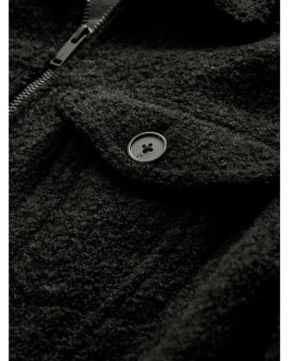 Cynder Regular Fit Boucle Trucker Jacket