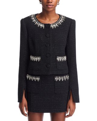 Randi Rhinestone Trim Jacket