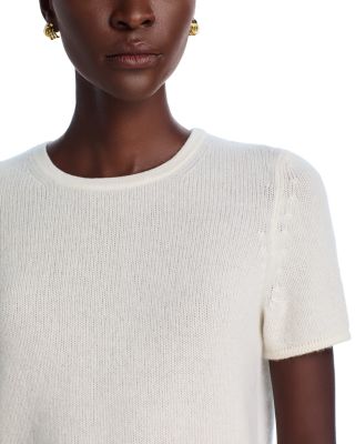 100% Cashmere Short Sleeve Shell Top - Exclusive