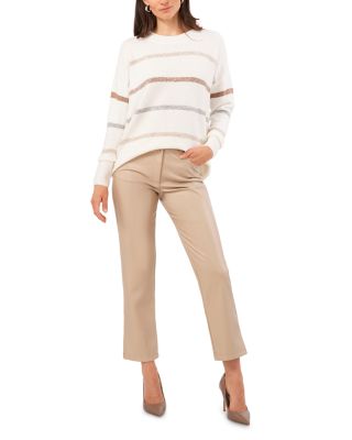 Sequinned Striped Sweater