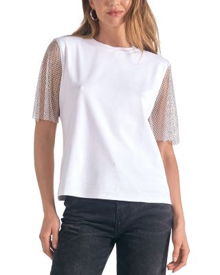 Elan - Mesh Sleeve Tee