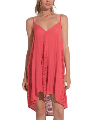 Elan - Crochet Panel Swim Cover-Up Dress