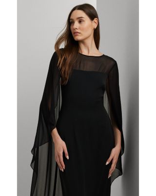 Georgette Cape Gown