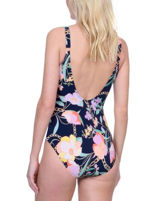 Memories of Capri Printed One Piece Swimsuit