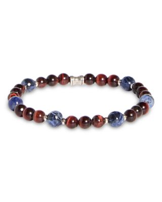 Jonas Studio Hideaway Tiger's Eye, Dumortierite & Turquoise Beaded Stretch Bracelet