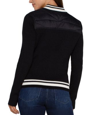 Quilted Trim Cardigan