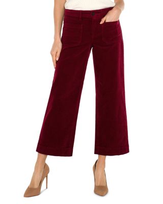 Corduroy Crop Wide Leg Pants