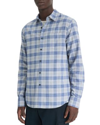 Vince - Vineyard Cotton Plaid Button Down Shirt