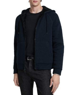 John Varvatos - Trenton Sherpa Lined Zip Hoodie