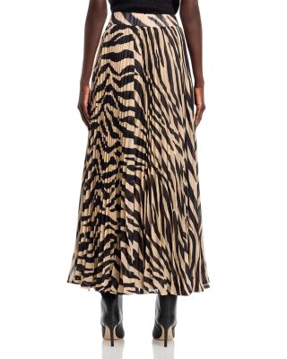 Zebra Print Maxi Skirt