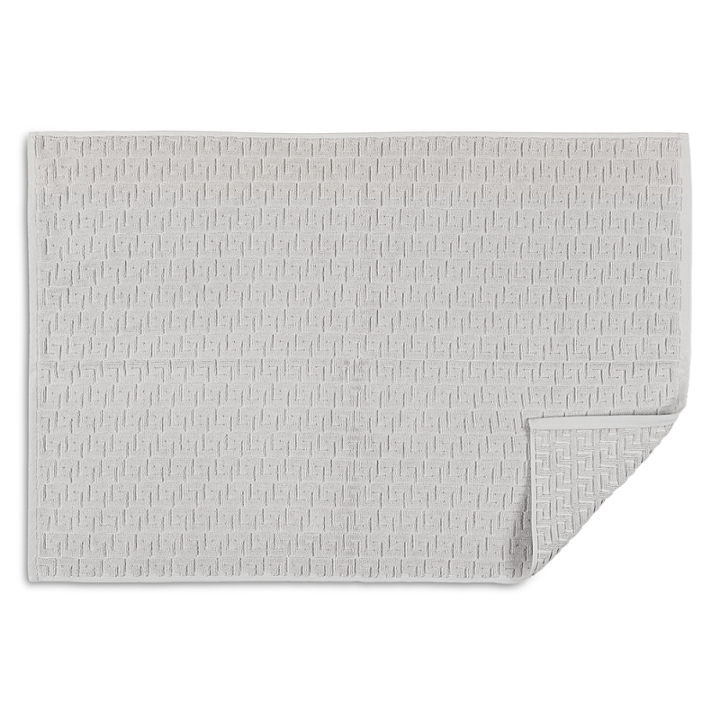 Matouk Athena Cotton Sculpted Greek Key Tub Mat In Marble