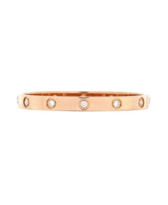 Pre-Owned Cartier Love 10 Diamond Bracelet 18K Rose Gold with Diamonds
