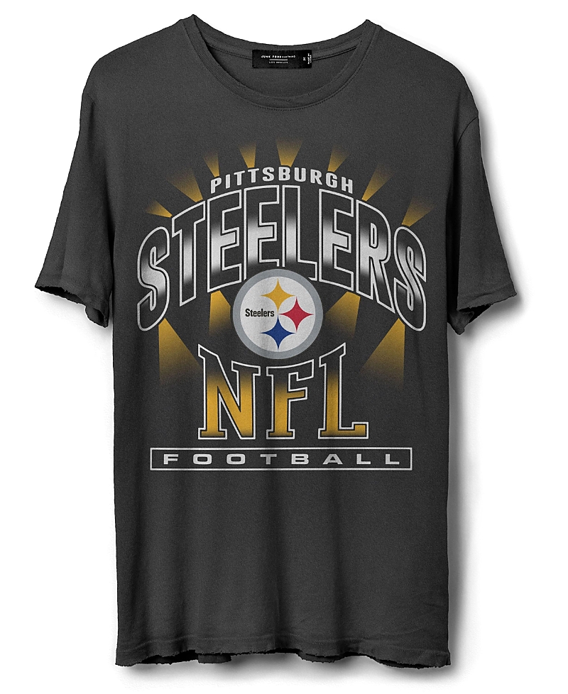 Junk Food Clothing Unisex Nfl Pittsburgh Steelers Chrome Flea Market Tee