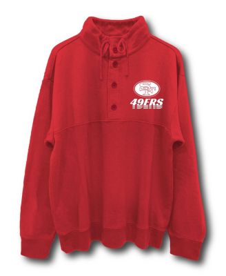 Unisex NFL San Francisco 49ers Mock 1/4 Button Up