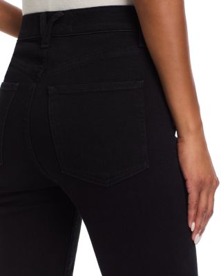 Ryleigh SlimHigh Rise Straight Ankle Jeans in Onyx