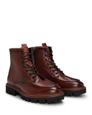 Hugo boss lace up boots online