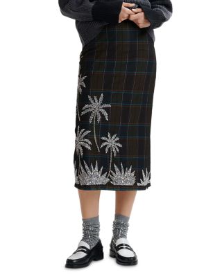 Essentiel Antwerp - Plaid Beaded Skirt