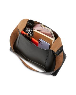 Diamond Hobo Leather Shoulder Bag