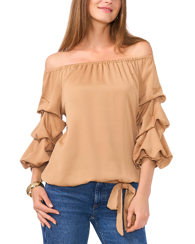 VINCE CAMUTO BUBBLE SLEEVE TOP
