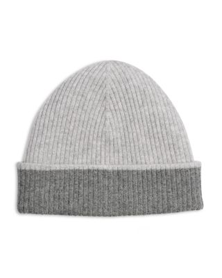 Vince - Rib Knit Double Layer Cashmere Beanie