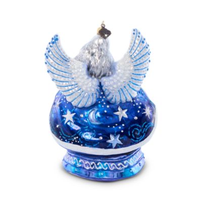 Night Angel Glass Ornament