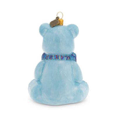 Baby&#39;s First Christmas Teddy Glass Ornament