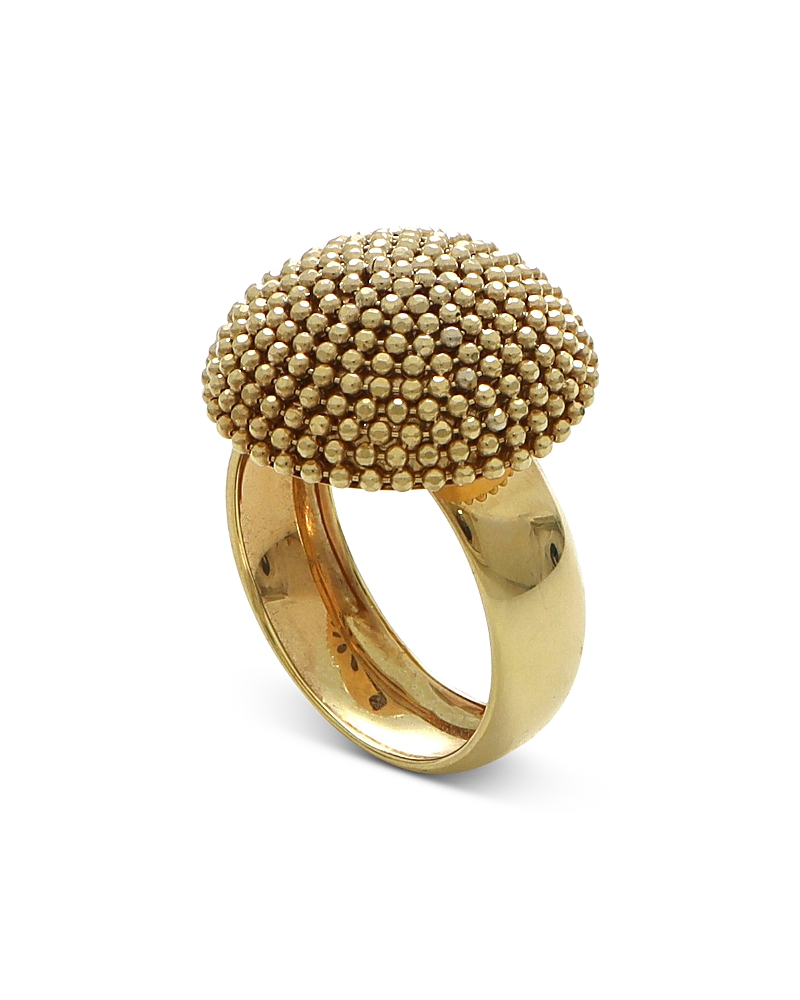 Alberto Amati C 14k Yellow Gold Puntinato Sphere Statement Ring In Gold