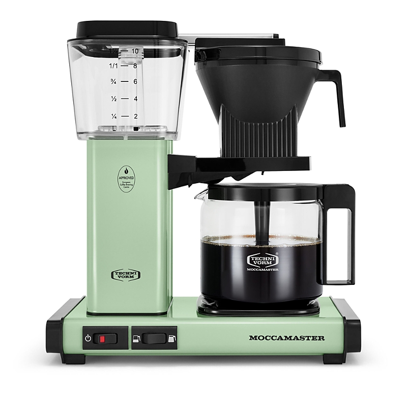 Technivorm Moccamaster Kbgv Select Coffee Maker Polished Silver In Green