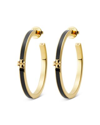 Icon Enamel Hoop Earrings