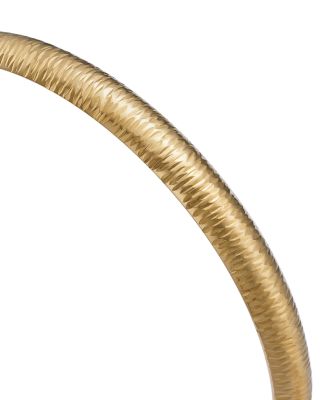 Bark Finish Bangle Bracelet in 14K Yellow Gold