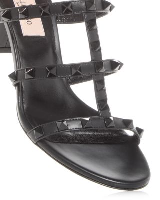 Women's Rockstud Block Heel Slide Sandals