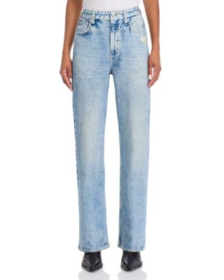 Miramar Shea High Rise Relaxed Cotton Terry Sweatpant Jeans in Riverly