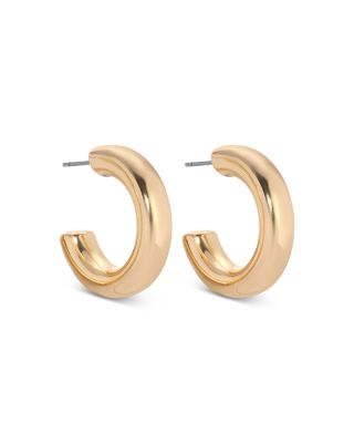 Small Thick Classic Hoop Earrings
