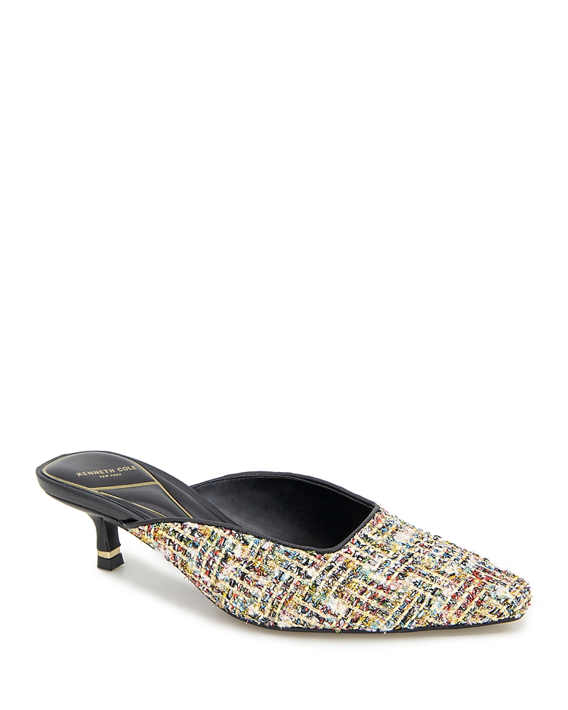 Kenneth Cole Margo Kitten Heel Mule In Metallic