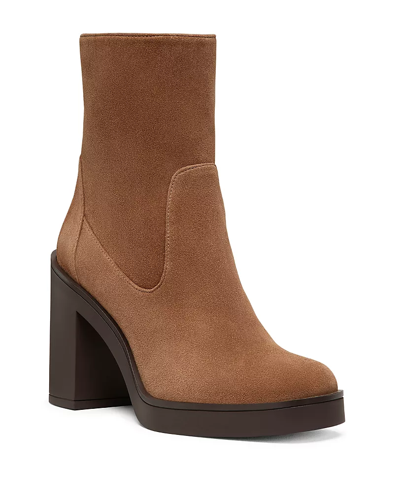 Stuart Weitzman Women's Bethenny 80 Block Heel Booties