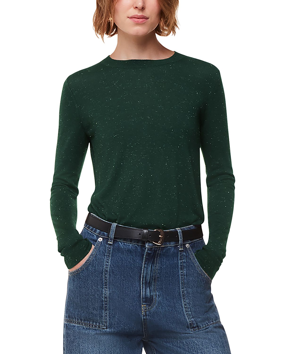 Whistles Annie Sparkle Crewneck Top