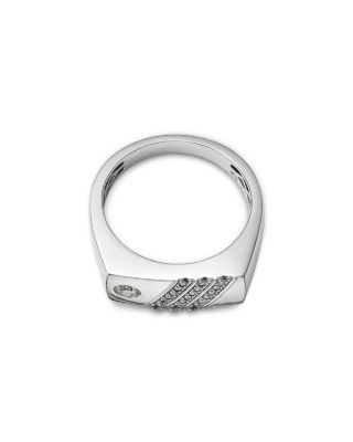 Men&#39;s Diamond Ring in 14K White Gold, 0.25 tcw
