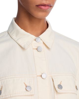 Warren Button Front Mini Dress